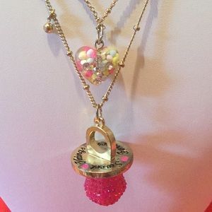 Betsey Johnson crystal pacifier candy land